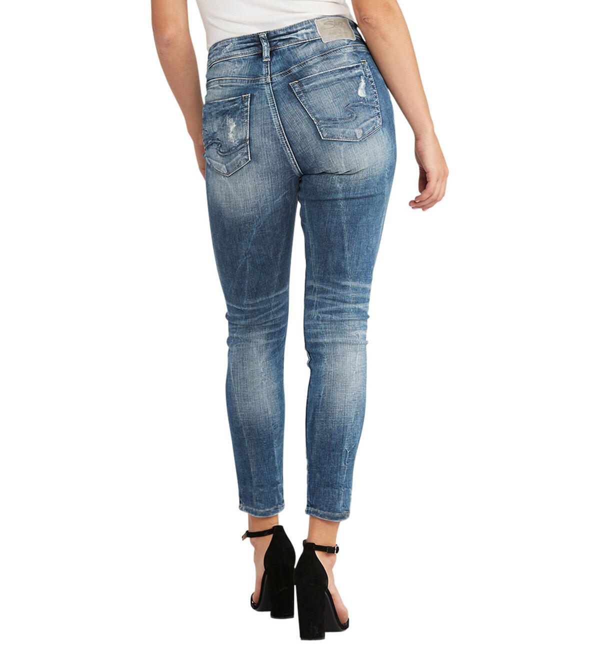 Mazy Ankle Skinny Medium Wash, Indigo, hi-res image number 1